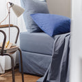Cotton percale fitted sheet - Mist Grey
