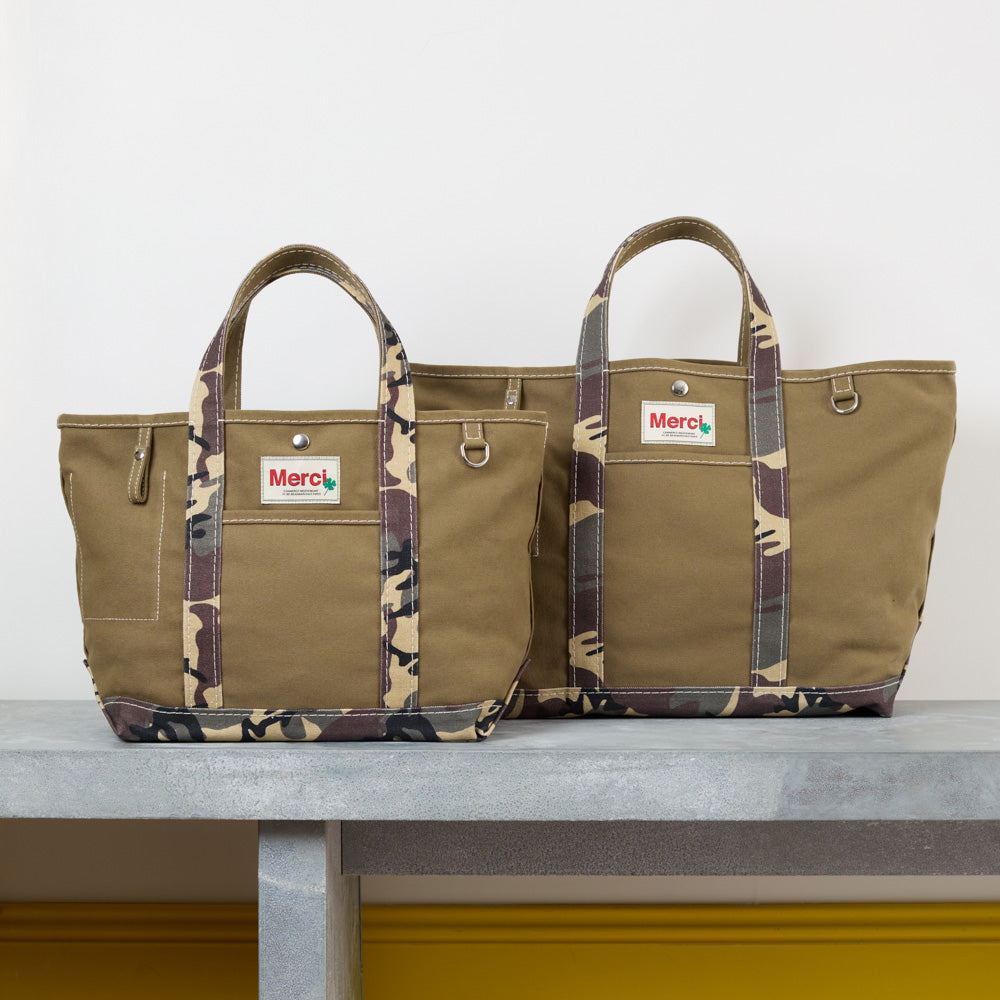 Cabas Candide en canvas - Camo - Merci - packshot