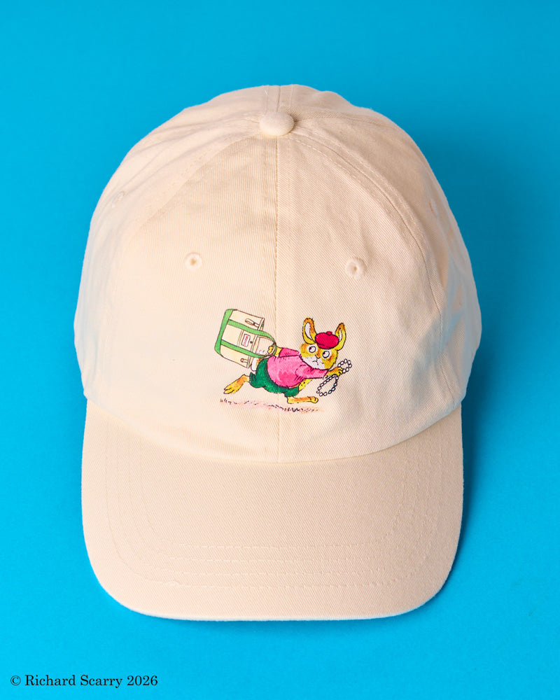 Merci x Richard Scarry - Candide Rabbit Cap - Ecru