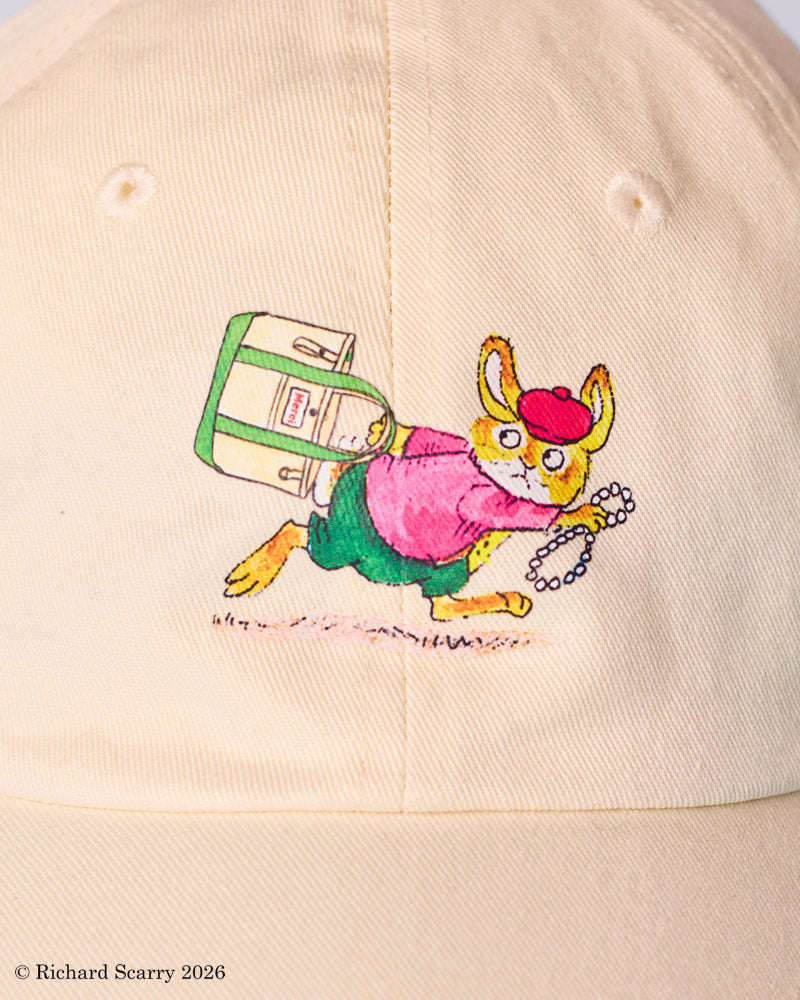Merci x Richard Scarry - Candide Rabbit Cap - Ecru