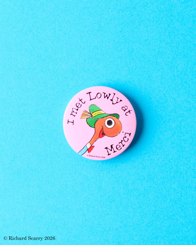 Merci x Richard Scarry - Badge Lowly