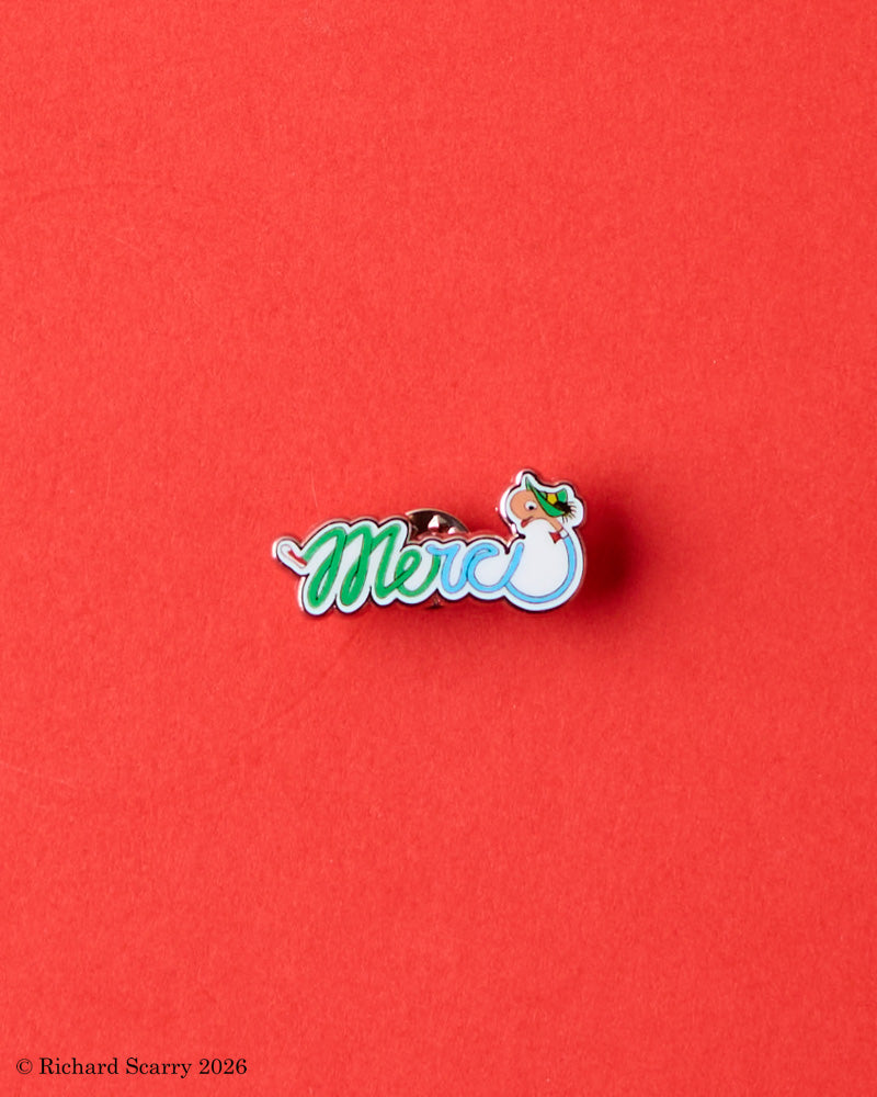 Merci x Richard Scarry - Pins Merci