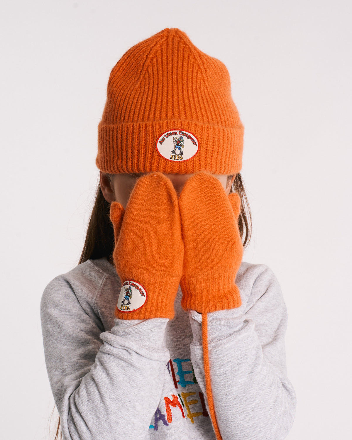 Au Vieux Campeur - Paid Holidays - Ben Kids Mittens - Orange