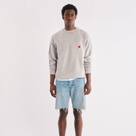 La Caverne du Pont-Neuf x Au Vieux Campeur - Sweat Patch - Gris Clair