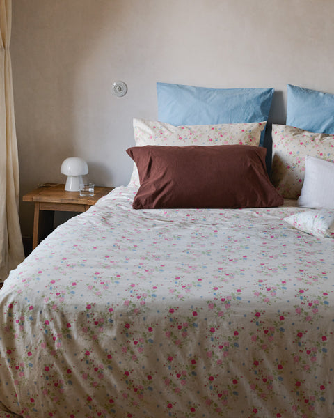 Merci - Cotton percale duvet cover - Garden