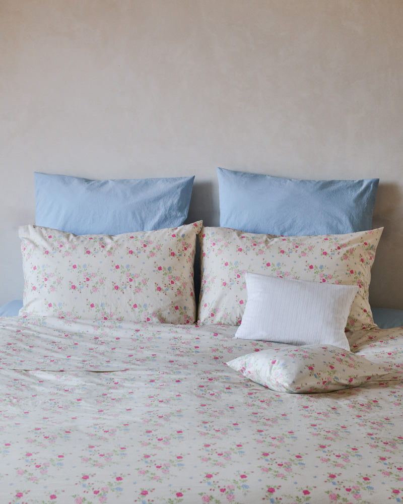 Merci - Cotton percale pillowcase - Garden