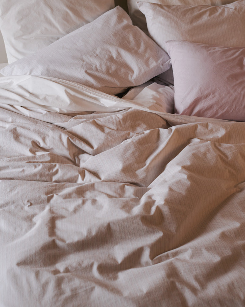 Merci - Parure en percale de coton - Souvenir — détail et mise en scène