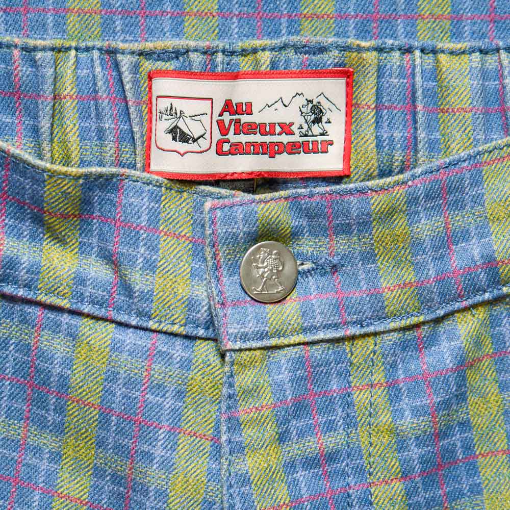 Au Vieux Campeur - Congés Payés - Edgar Checked Trousers - Green Red & Blue