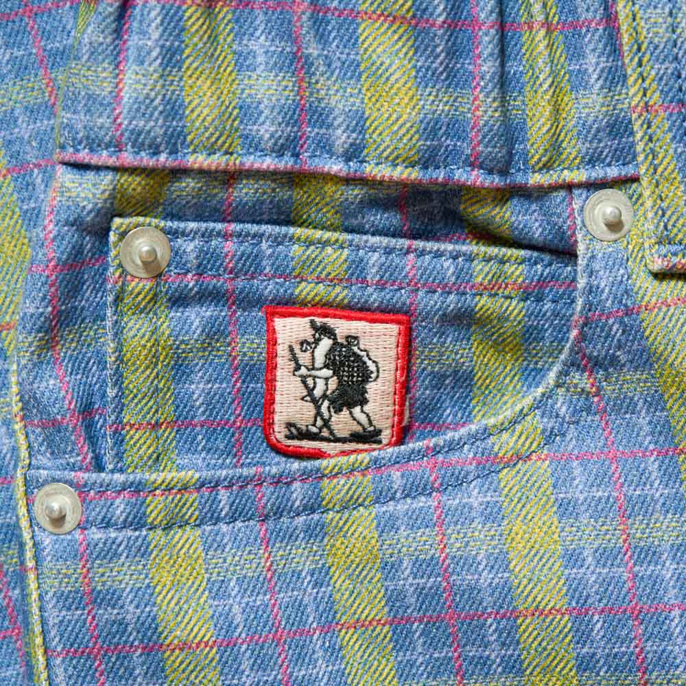 Au Vieux Campeur - Congés Payés - Edgar Checked Trousers - Green Red & Blue