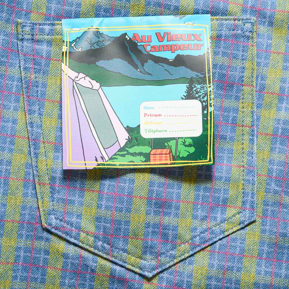 Au Vieux Campeur - Congés Payés - Edgar Checked Trousers - Green Red & Blue
