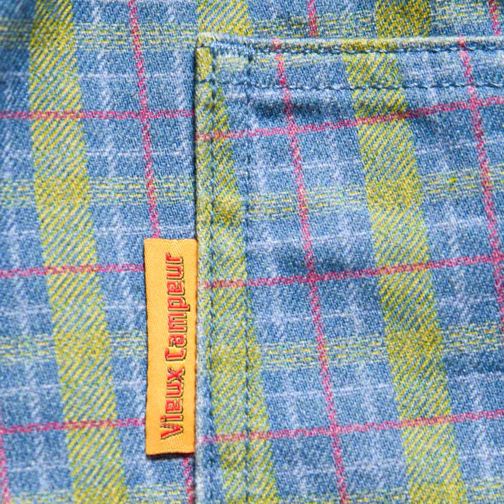Au Vieux Campeur - Congés Payés - Edgar Checked Trousers - Green Red & Blue