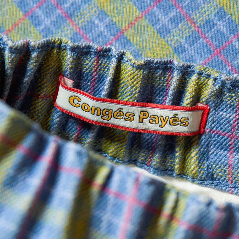 Au Vieux Campeur - Congés Payés - Edgar Checked Trousers - Green Red & Blue