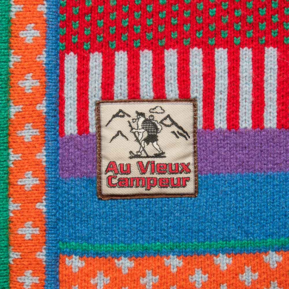 Au Vieux Campeur - Congés Payés - Cardigan Nicole - Bleu & Rouge