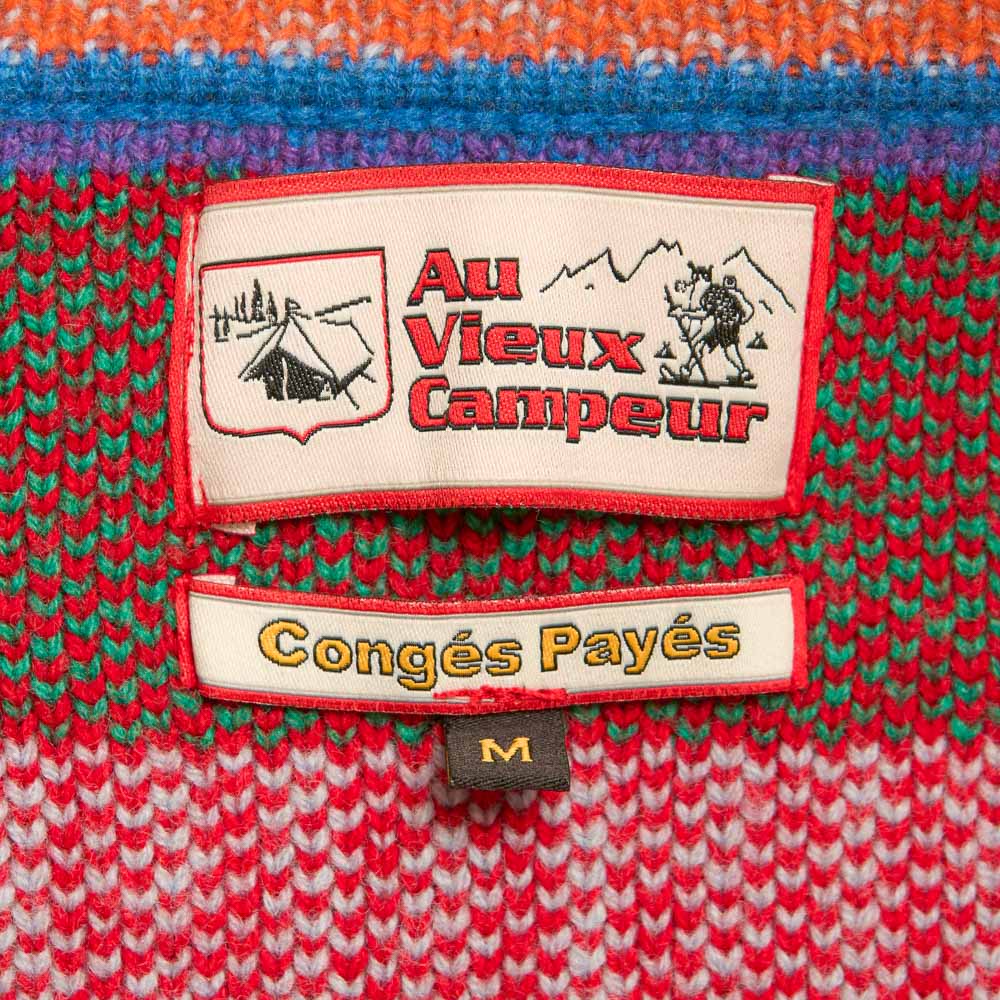 Au Vieux Campeur - Congés Payés - Cardigan Nicole - Bleu & Rouge