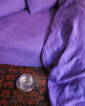 Merci - Drap Housse En Lin Lavé - Violet Orage
