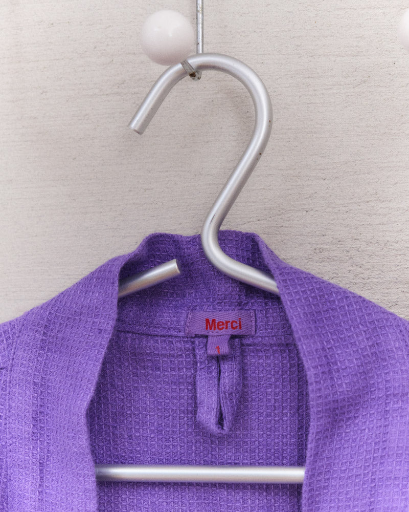 Merci - Linen bathrobe - Storm Violet