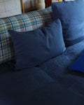 Merci - Washed linen pillowcase - Blue Pacific