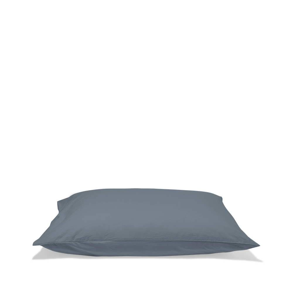 Cotton percale pillowcases - Mist Grey