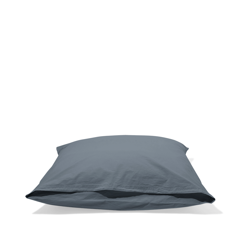 Cotton percale pillowcases - Mist Grey