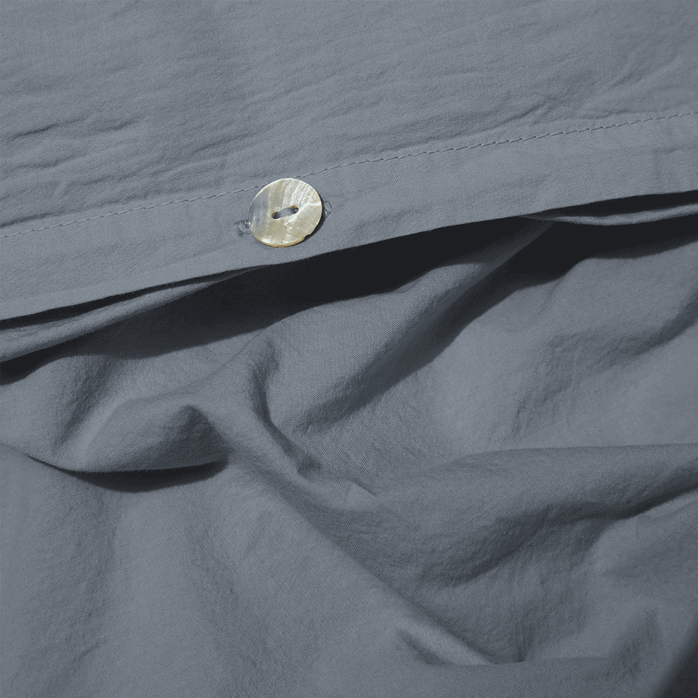 Housse de couette en percale de coton - Gris Ecume