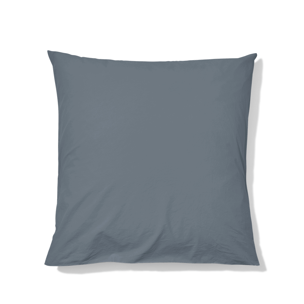 Cotton percale pillowcases - Mist Grey