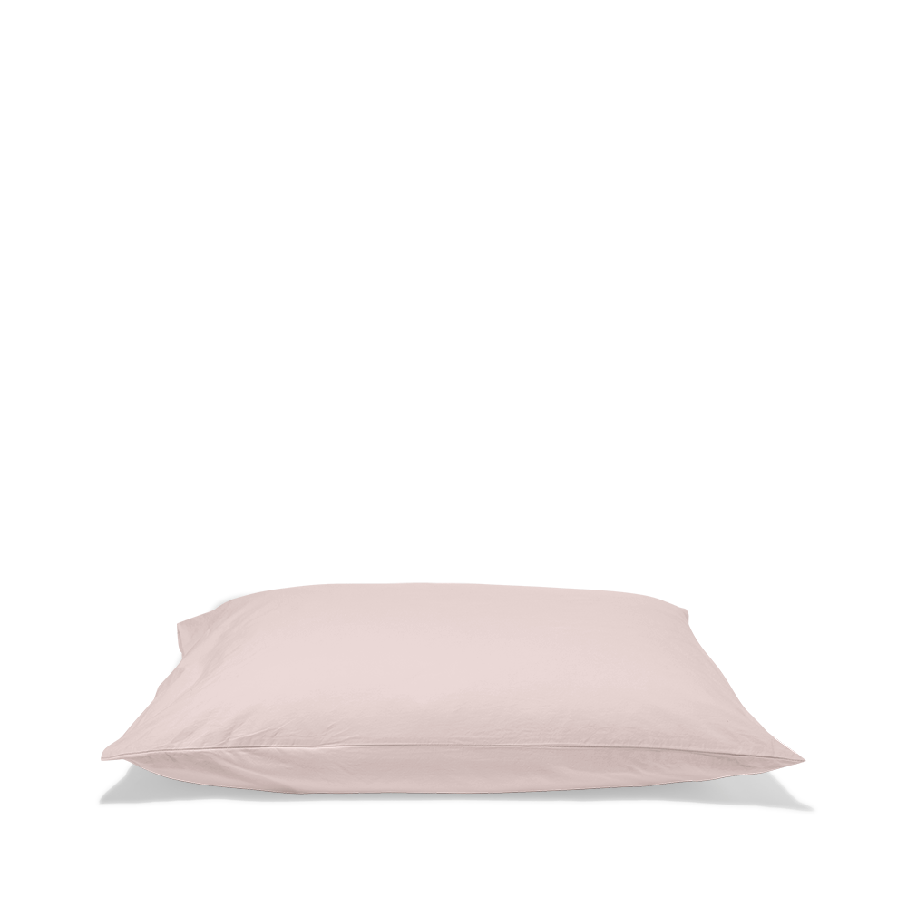 Cotton percale pillowcases - Powdered Pink