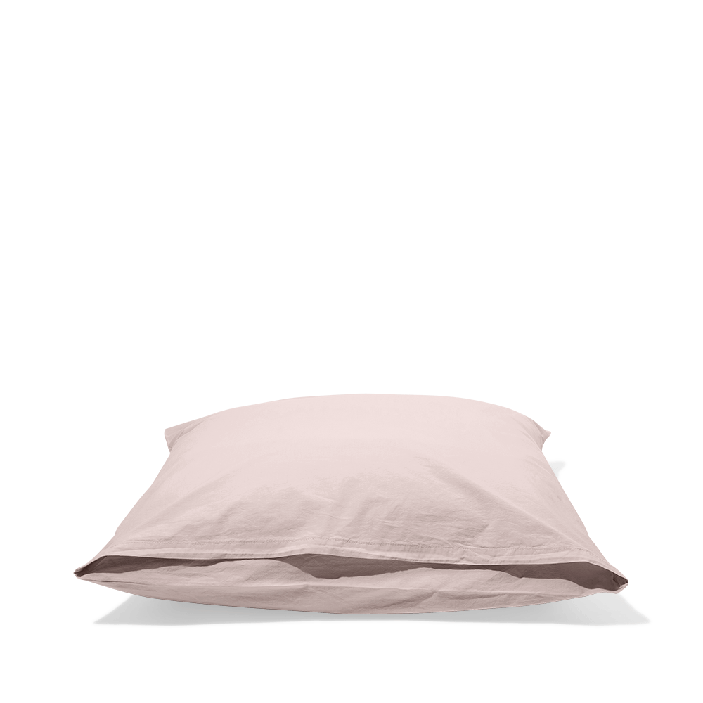 Cotton percale pillowcases - Powdered Pink