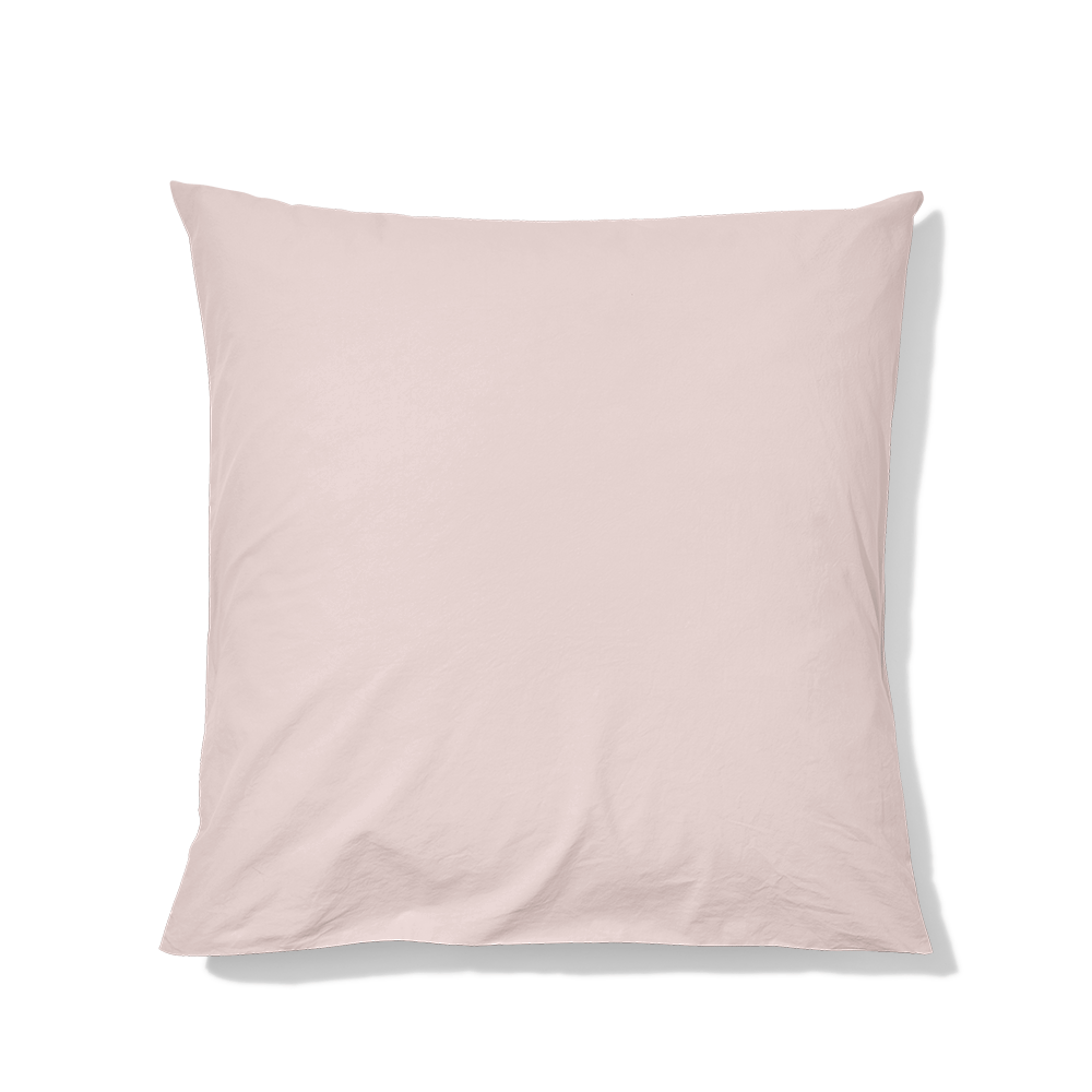 Cotton percale pillowcases - Powdered Pink