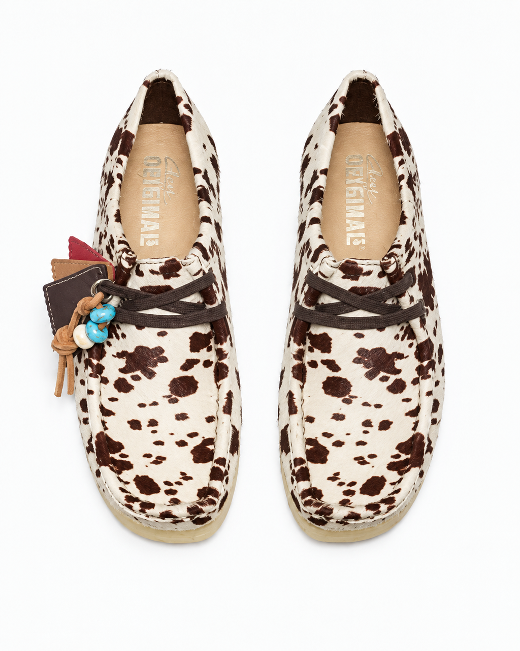 Clarks - Wallabee Moccasins - Cow Print