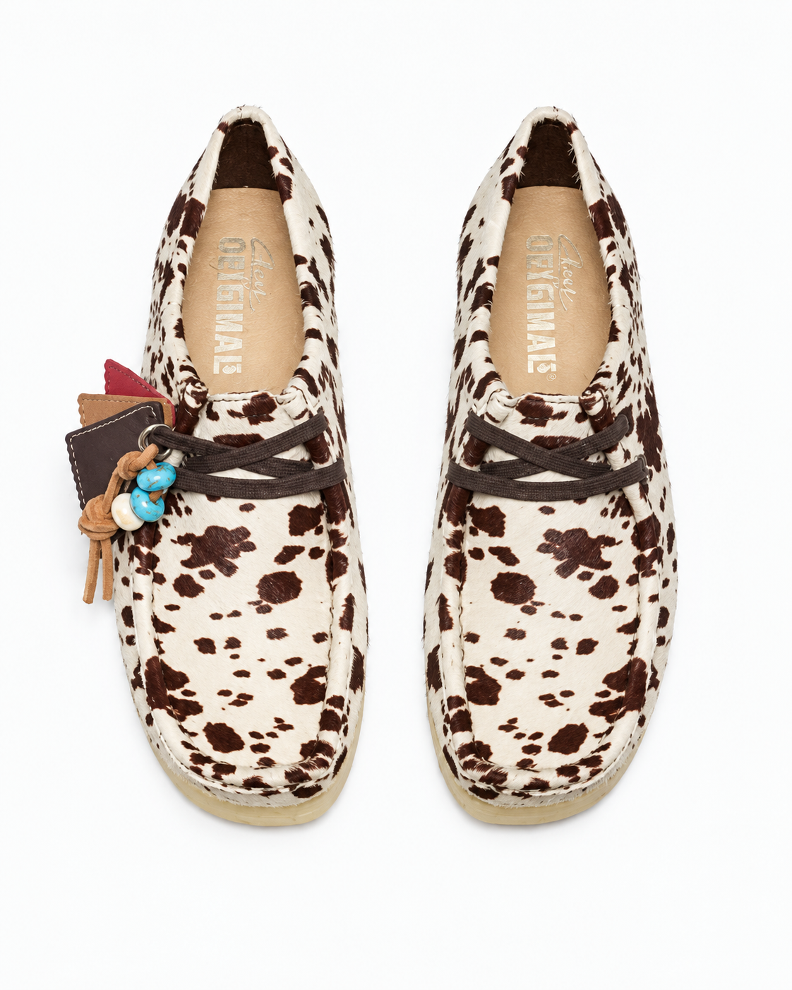 Clarks - Wallabee Moccasins - Cow Print