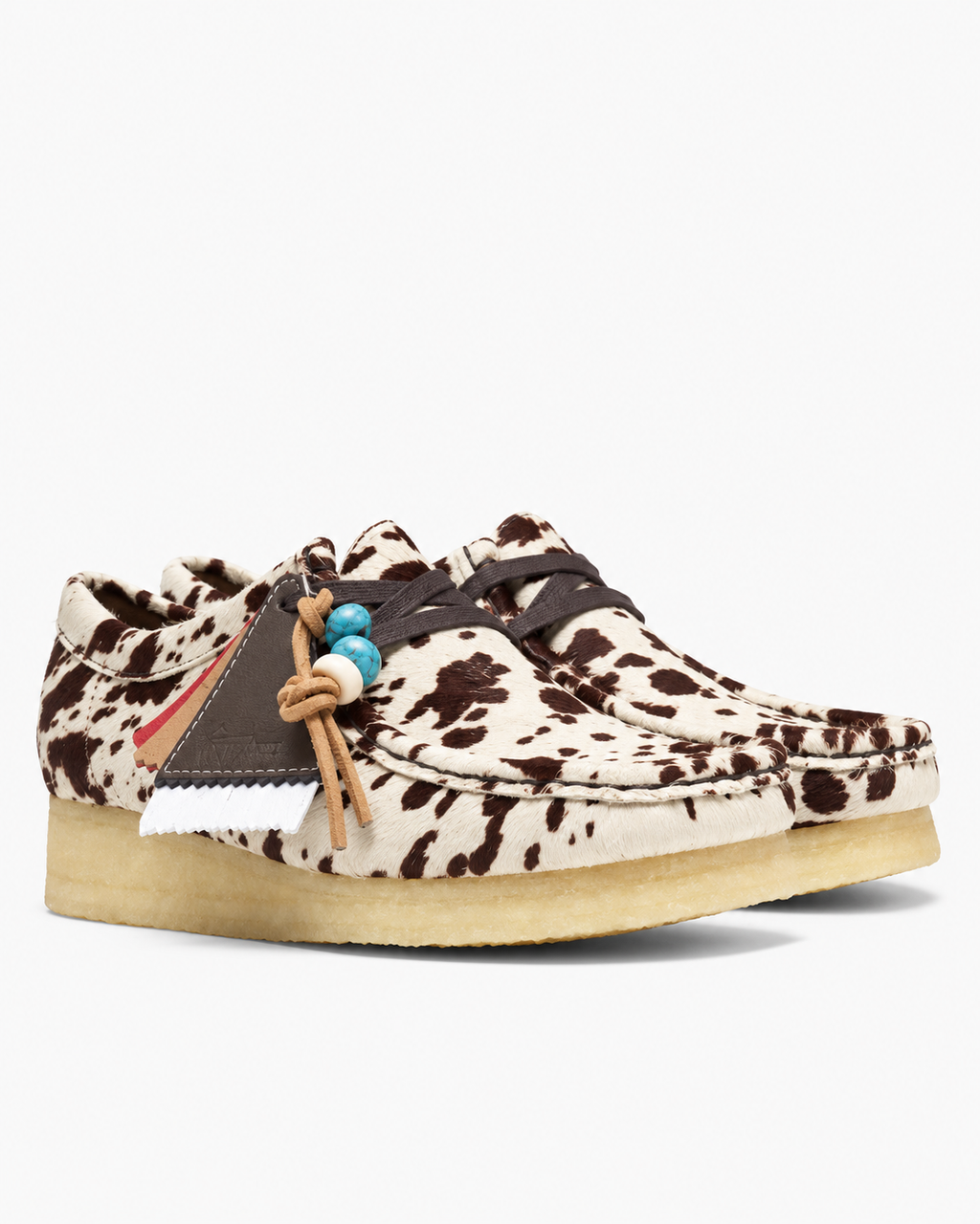 Clarks - Wallabee Moccasins - Cow Print