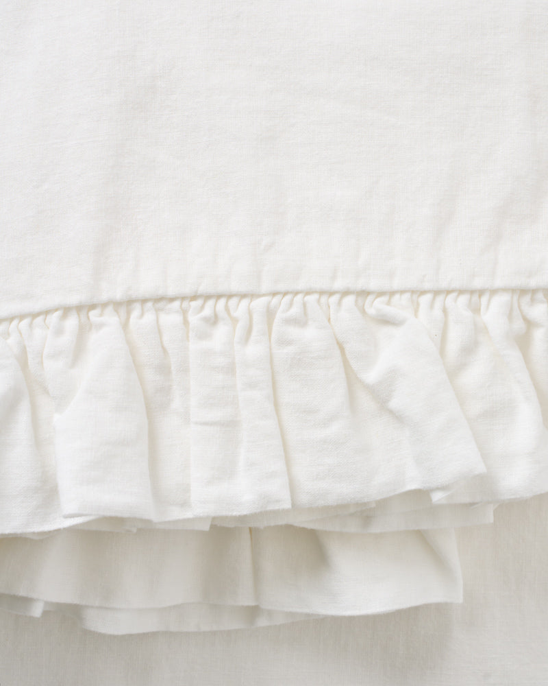 Merci - Nappe en lin brodé - 01 Ruché