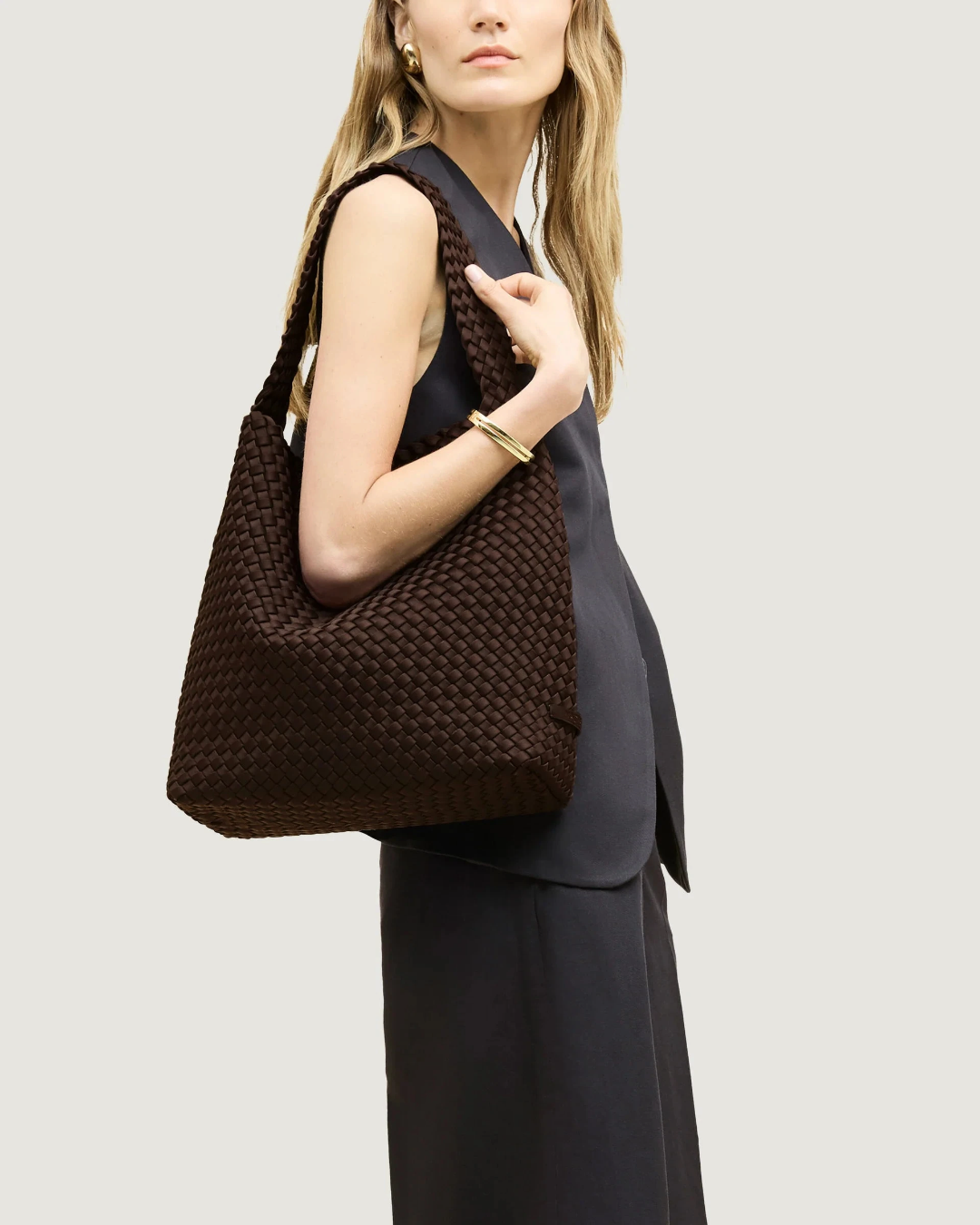 Naghedi - Sac Nomad Hobo Medium - Chocolat