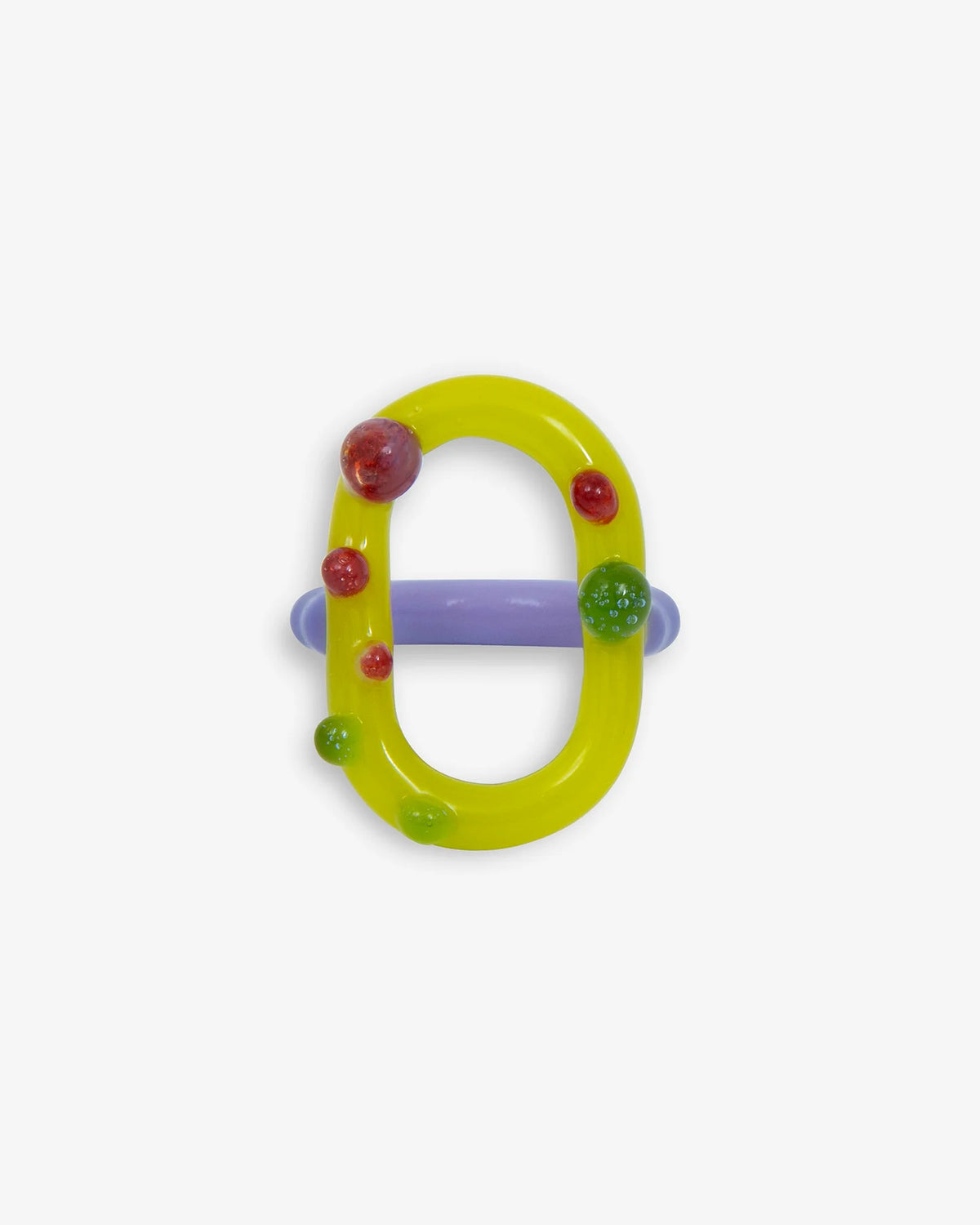 Cajal - Bague Orbit - Vert Violet & Rouge