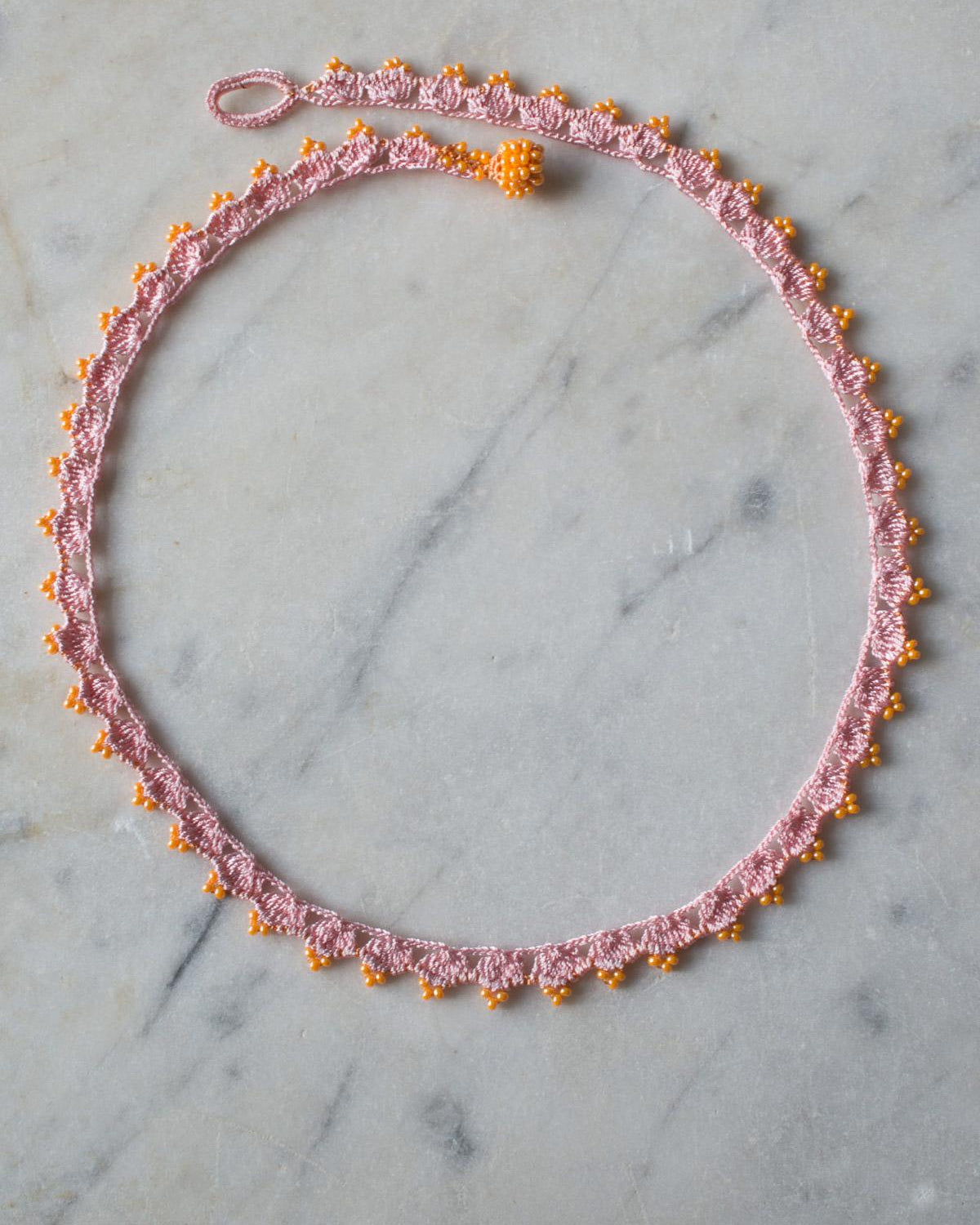Ottomania - Collier Crown - Rose & Orange