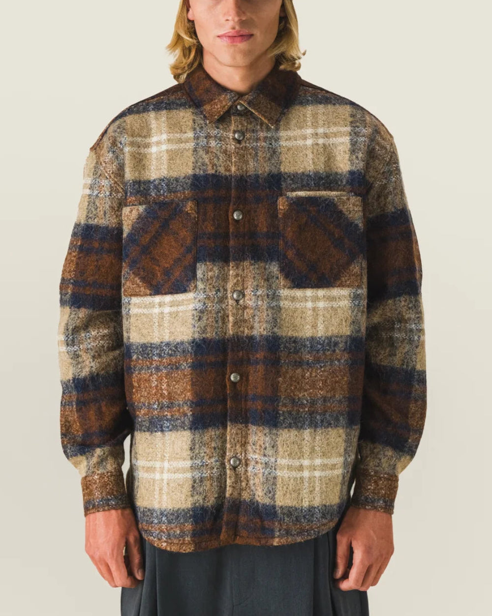Caleb - Surchemise Carreaux - Marron