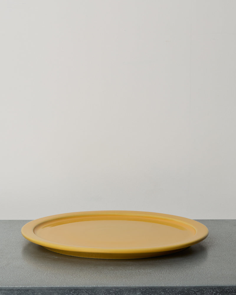 Merci - Stoneware Rimmed Dinner Plate - Zeste Yellow