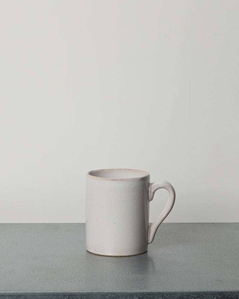 Merci - Mug En Grès - Blanc Fleur De Sel