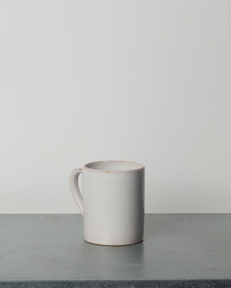Merci - Mug En Grès - Blanc Fleur De Sel