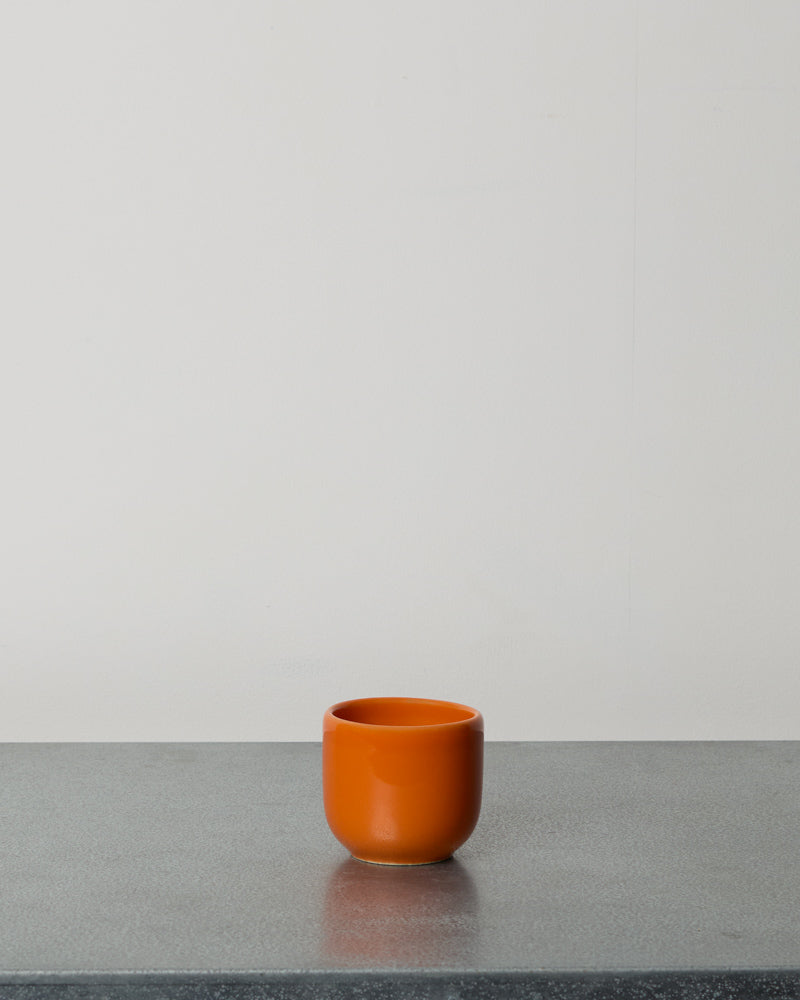 Merci - Tasse À Expresso En Grès - Orange Curcuma