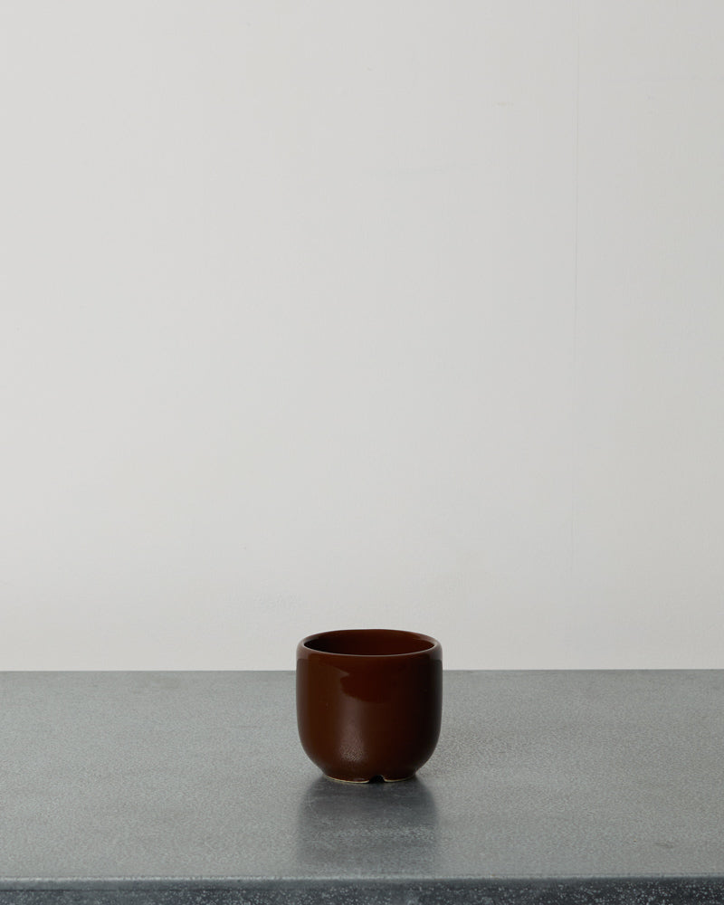 Merci - Tasse À Expresso En Grès - Brun Poivre