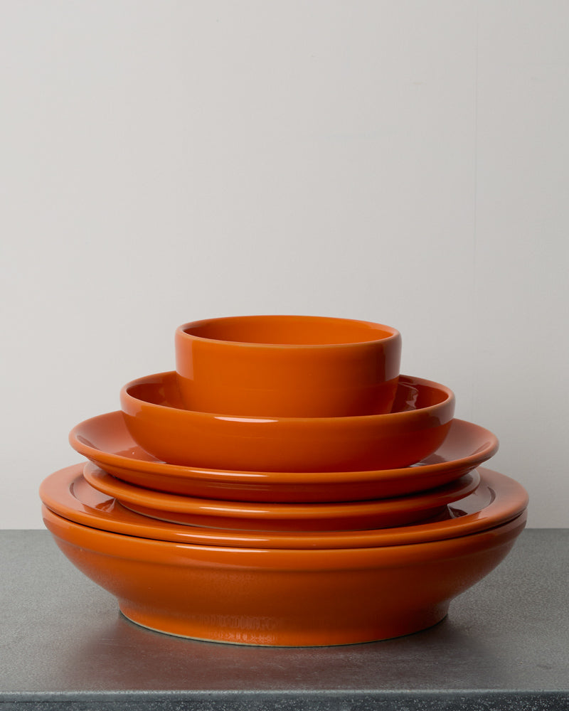 Merci - Stoneware Salad Bowl - Tumeric Orange