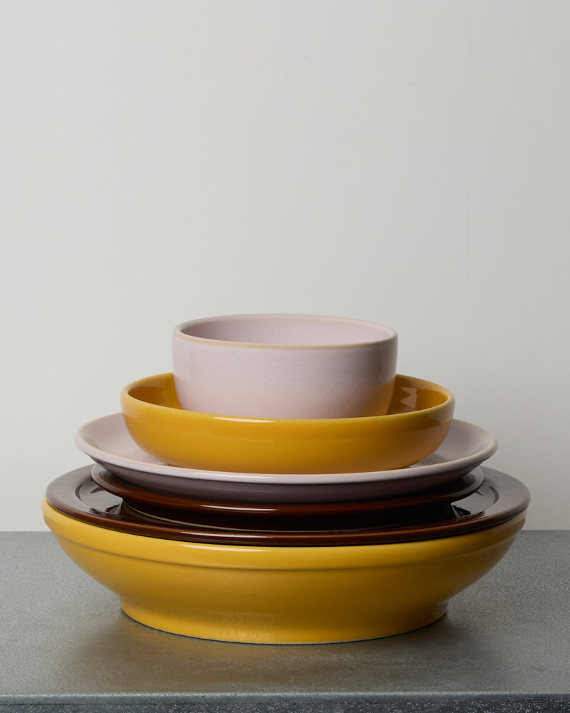 Merci - Stoneware Salad Bowl - Pink Berries