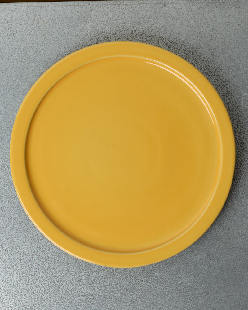 Merci - Stoneware Rimmed Dinner Plate - Zeste Yellow