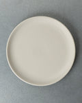 Merci - Assiette Plate En Grès - Blanc