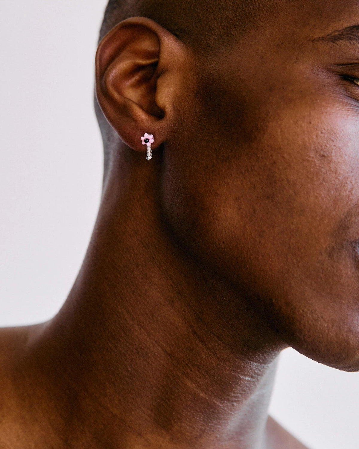 Pura Utz - Boucles d'oreilles Flowers - Rose