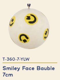 Visuel provisoire de repérage — Studio Thie - Ornement boule smiley — SKU 1596439
