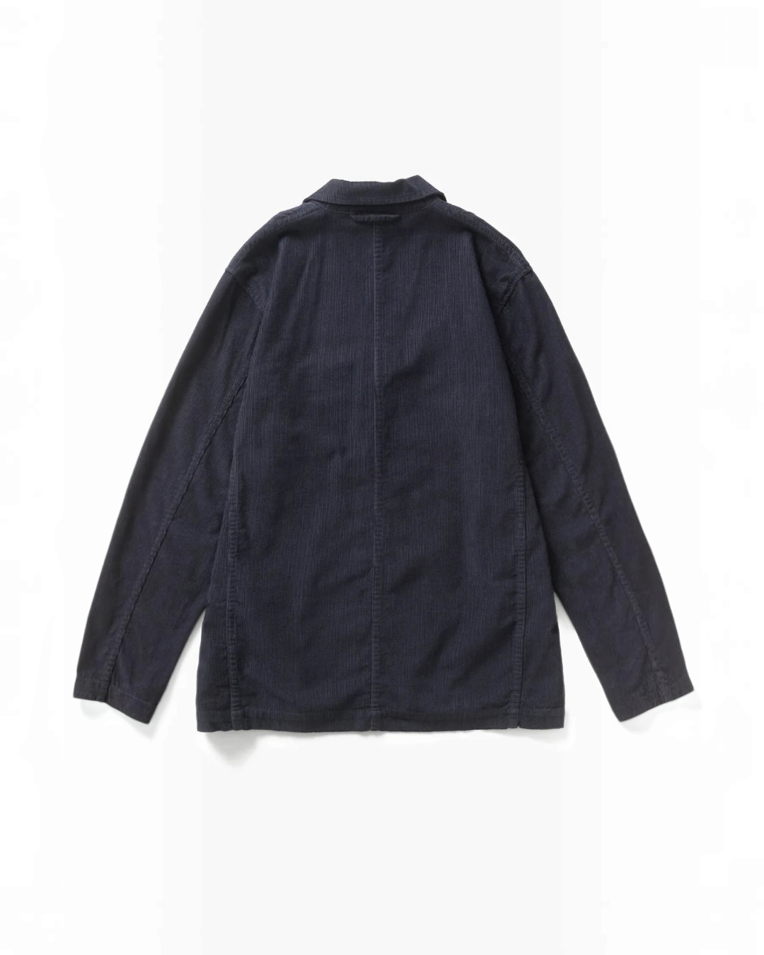Vue arrière de la veste en velours côtelé bleu marine Service Works disponible chez Merci Paris
