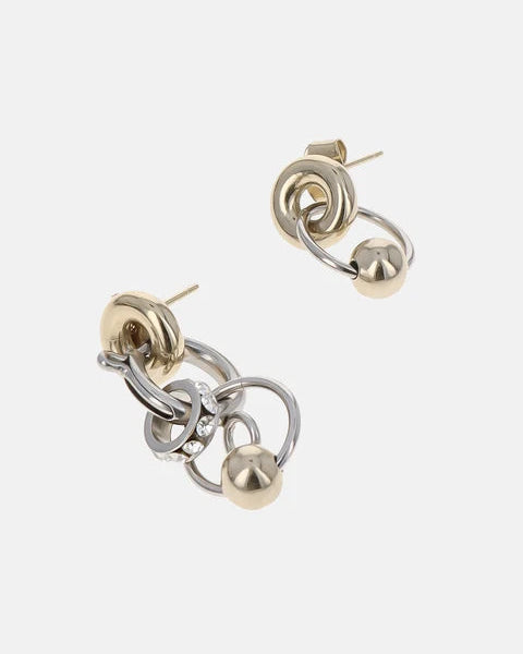 Justine Clenquet - Kris Earrings - Gold Palladium