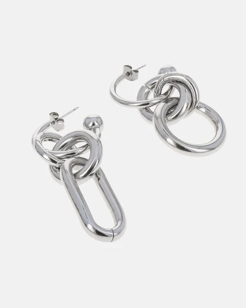 Justine Clenquet - Troy Earrings - Palladium